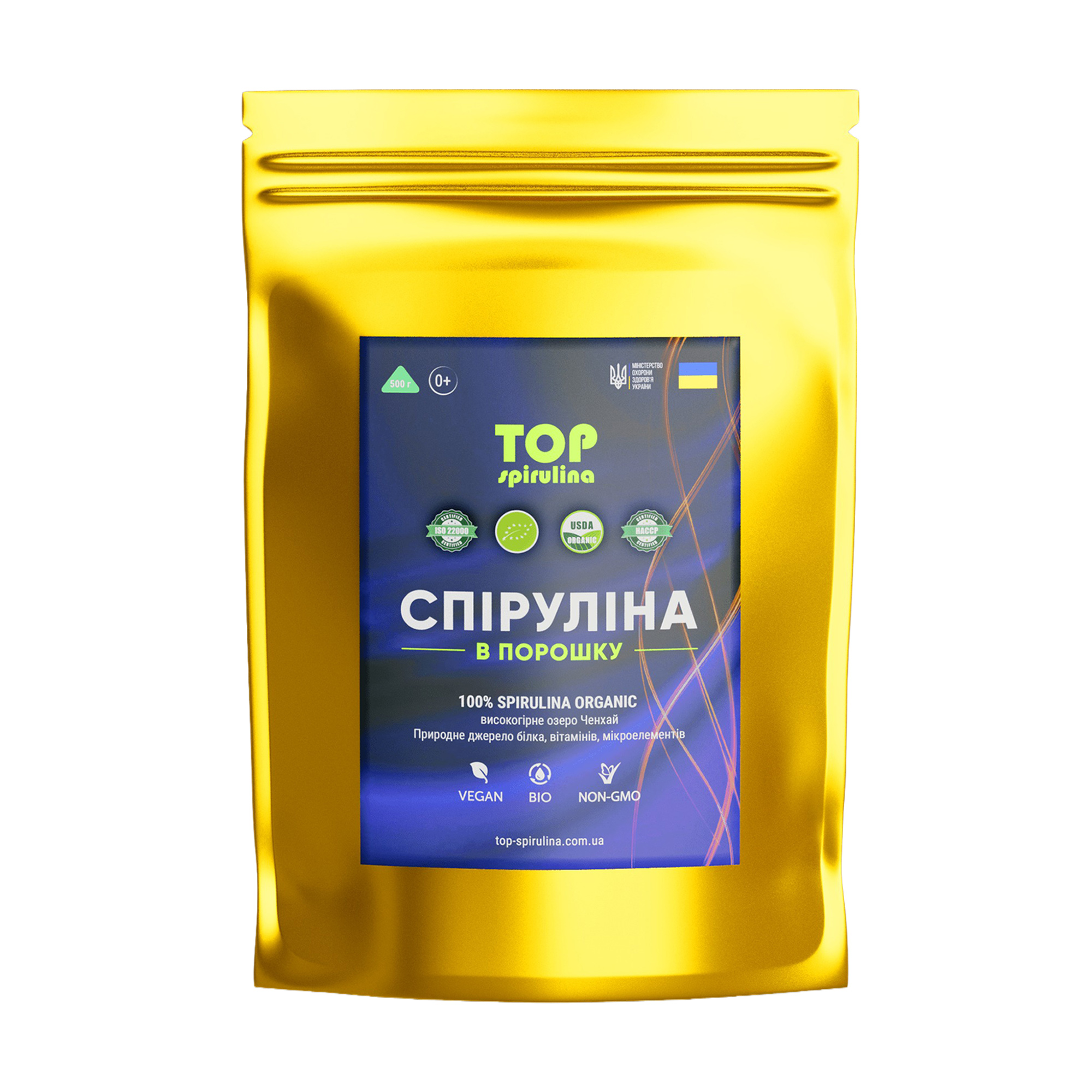 Спіруліна TOP Spirulina в порошку, 500 г
